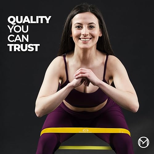 Miniatura 5 de Bandas de resistencia  Paquete de 5 bandas de ejercicio con múltiples fuerzas  Ideal para entrenamientos, gimnasio en casa, rehabilitación, pilates