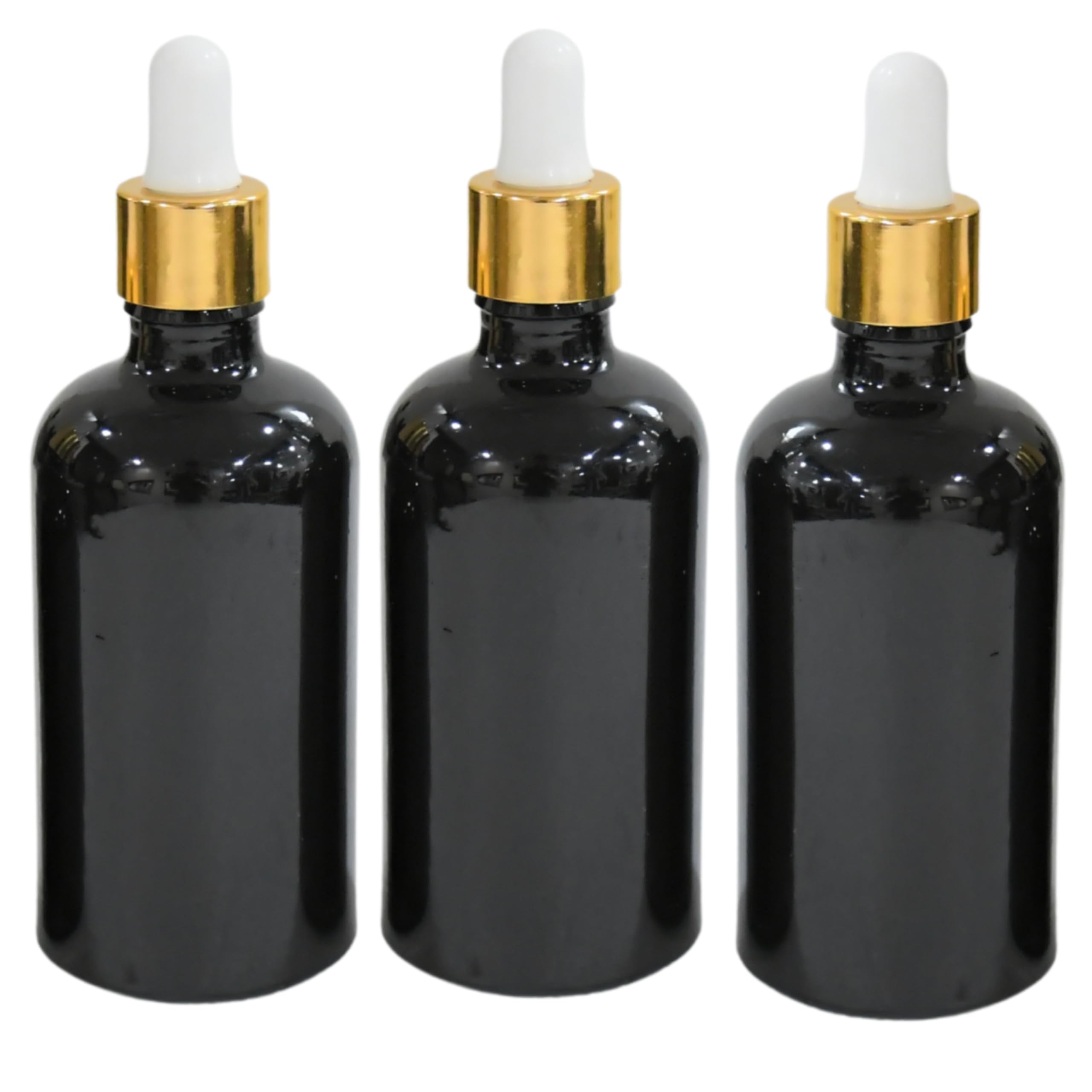 Pharma Glass Amber Dropper Bottle – Premium UV-Protected Storage for Precise Liquid Dispensing Pack of 3 (Black/100ml)-image-33