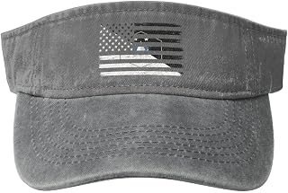 US and Flag of The Senior Enlisted Advisor of The Space Force Sun Visor Hat for Women Men Empty Top Baseball Cap Golf Cap