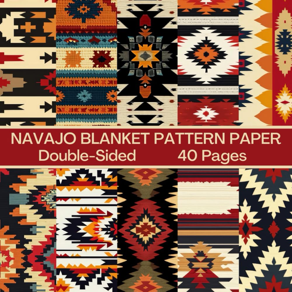 Navajo Blanket Scrapbook Paper 40 Pages 20 Sheets: Native American ...