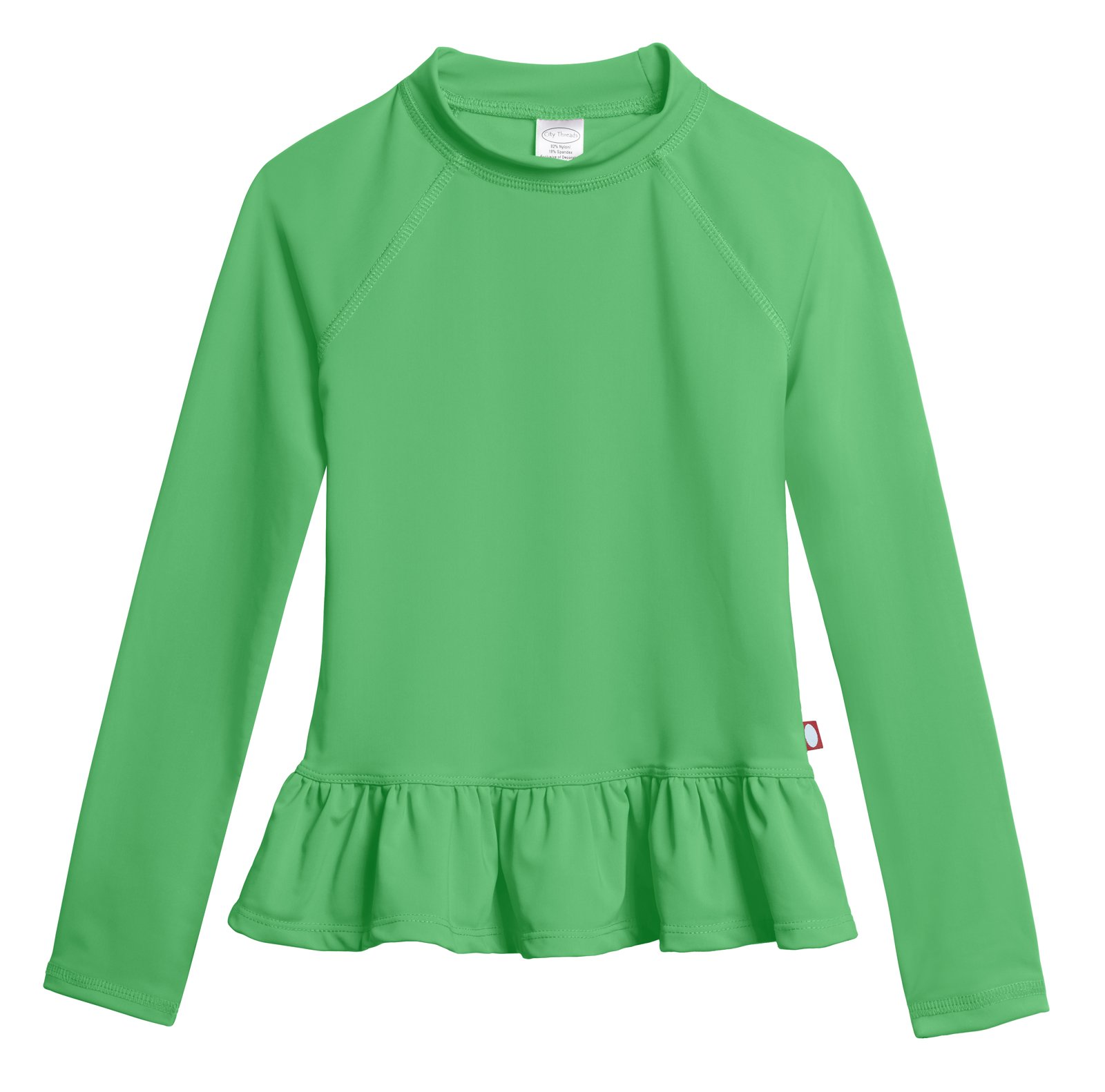City Threads Girls Long Sleeve Rashguard UPF 50+
