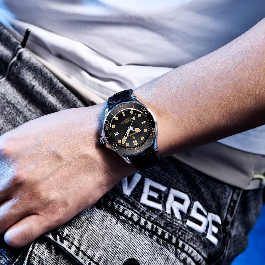 Pagani Design Mechanische Herrenuhr Stundenzeiger Leuchtende Stahl Taucheruhr Japanisches Uhrwerk Saphirglas Kalenderanzeige Fashion Business NH35 Watch 1667