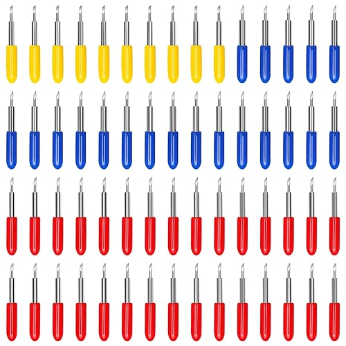 60 cuchillas de repuesto para Cricut Explore AirAir 2 Maker Expression, incluye 30 cuchillas estándar de 45, 20 cuchillas de corte profundo de 60 y