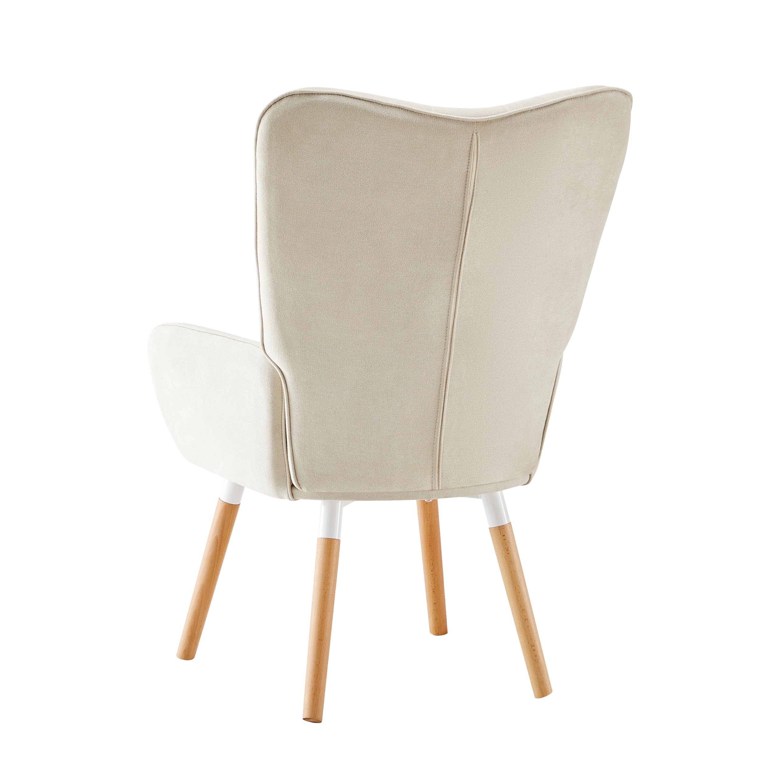 HOME DESIGN & CONFORT® Butacas de Salón Especial de Tela | Sillón Relax con Diseño Moderno y Ergonómico (Requiere Montaje) (Beige sin Botones)