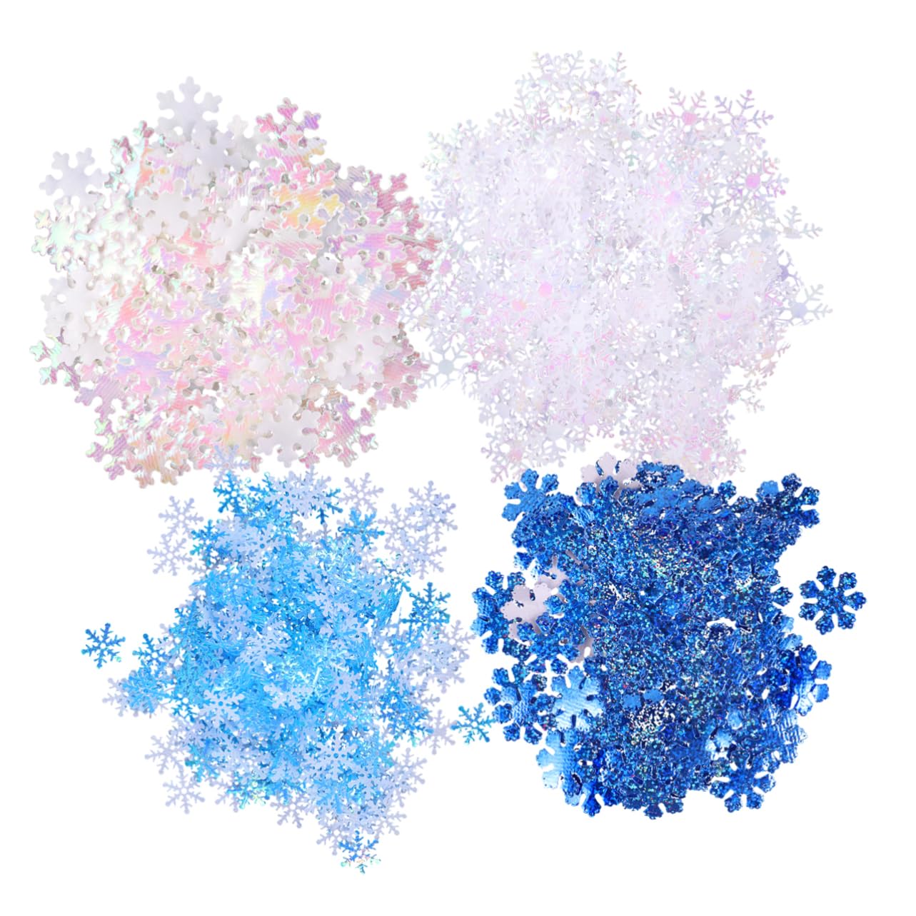 Aazon.co: 800 Pcs Blue Christas Snowflakes Confetti Decorations