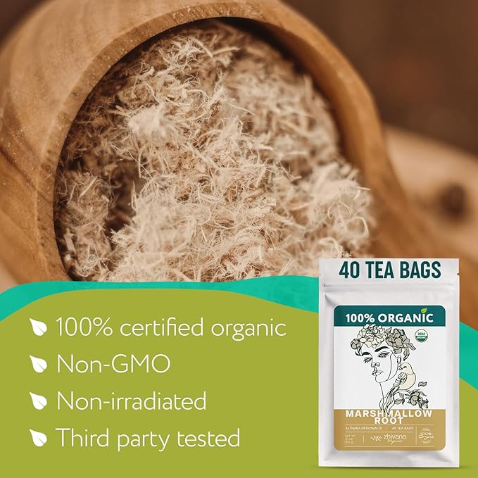 Té Orgánico de Raíz de Marshmallow 40 Saquitos miniatura 3