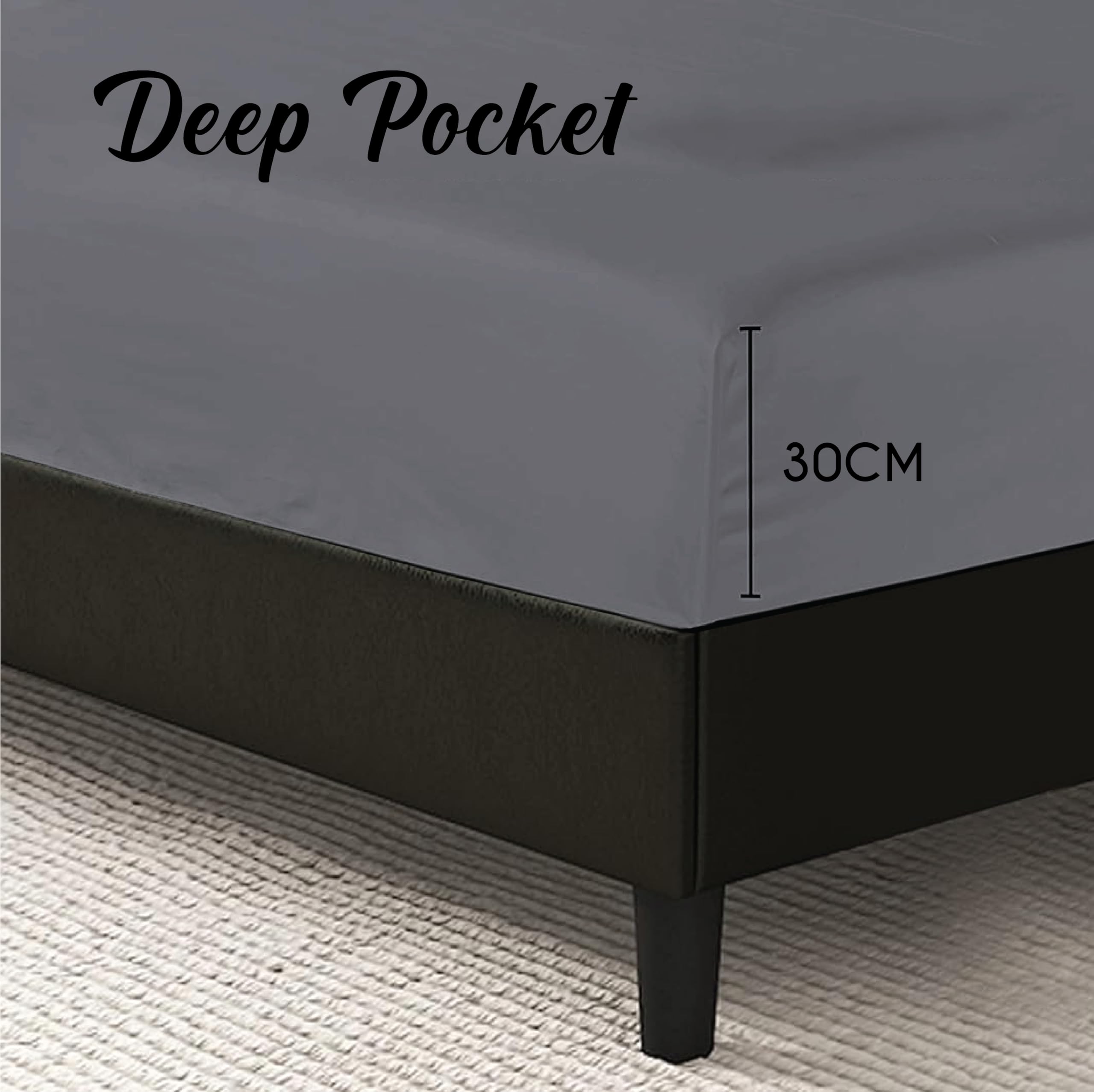 Funky Gadgets Double Fitted Sheet, Grey - Image 4