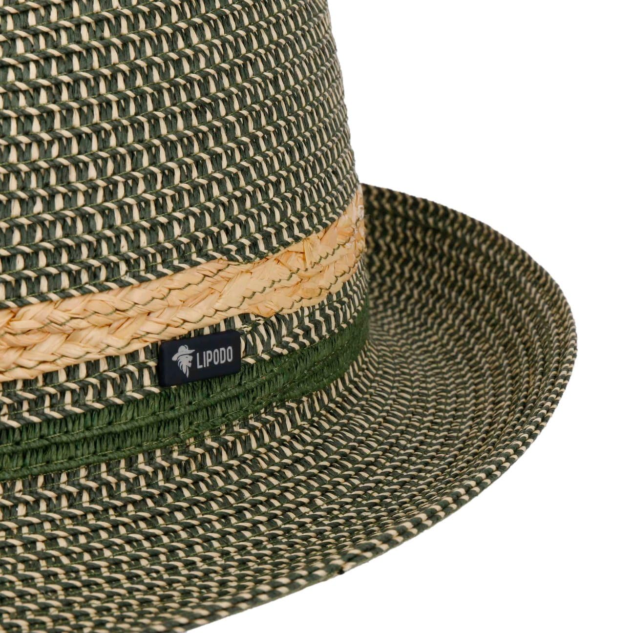 SOMBREROSHOP Costanzo Bogart Sombrero Fedora de Paja Hombre Primavera Verano