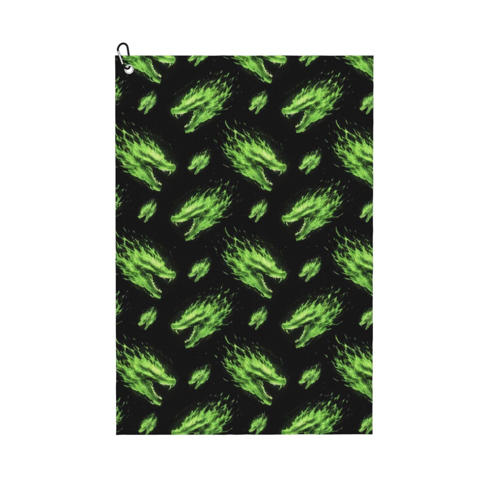 BSDFGSDD Green Fire Flame Dragon Art Art Golf Towel 24 x 16 inches