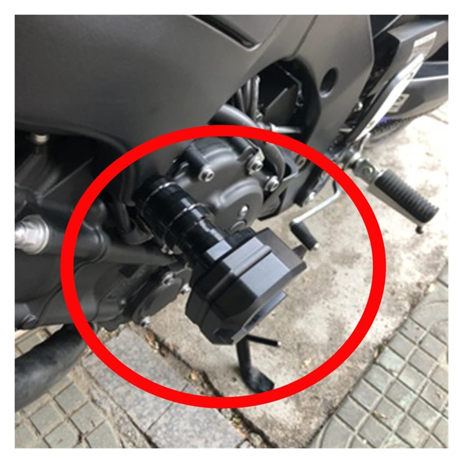 CNC Rama Aluminiowa Suwaki Crash Pad Pokrywa Spadająca Osłona Ochronna Silnika Pokrywa Ochronna Strona Dla Yamaha YZF R1 2004-2006 R1 (Kolor : Czerwony)
