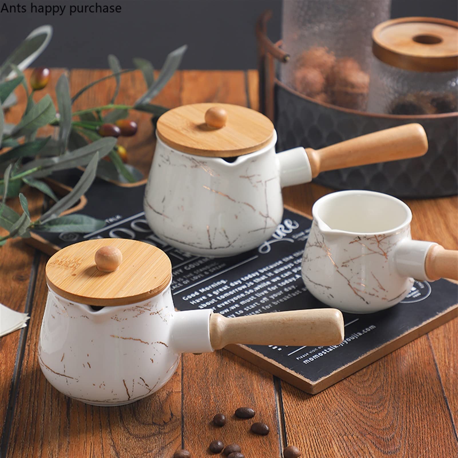 Pot à Lait à café, Pichet Traditionnel en Porcelaine, Pichet à Lait en céramique Motif Platine Pichet à Lait à café Accessoires de café Restaurant avec Couvercle Ustensiles de Cuisine Lait (Couleur: G
