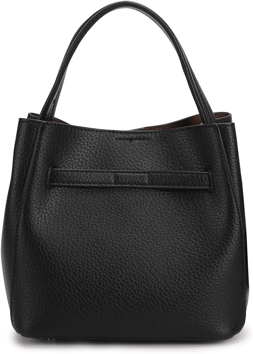 Ladies' wallet, light luxury bucket bag, lychee patterned handbag, high-end sense, one shoulder versatile crossbody bag - Image 4