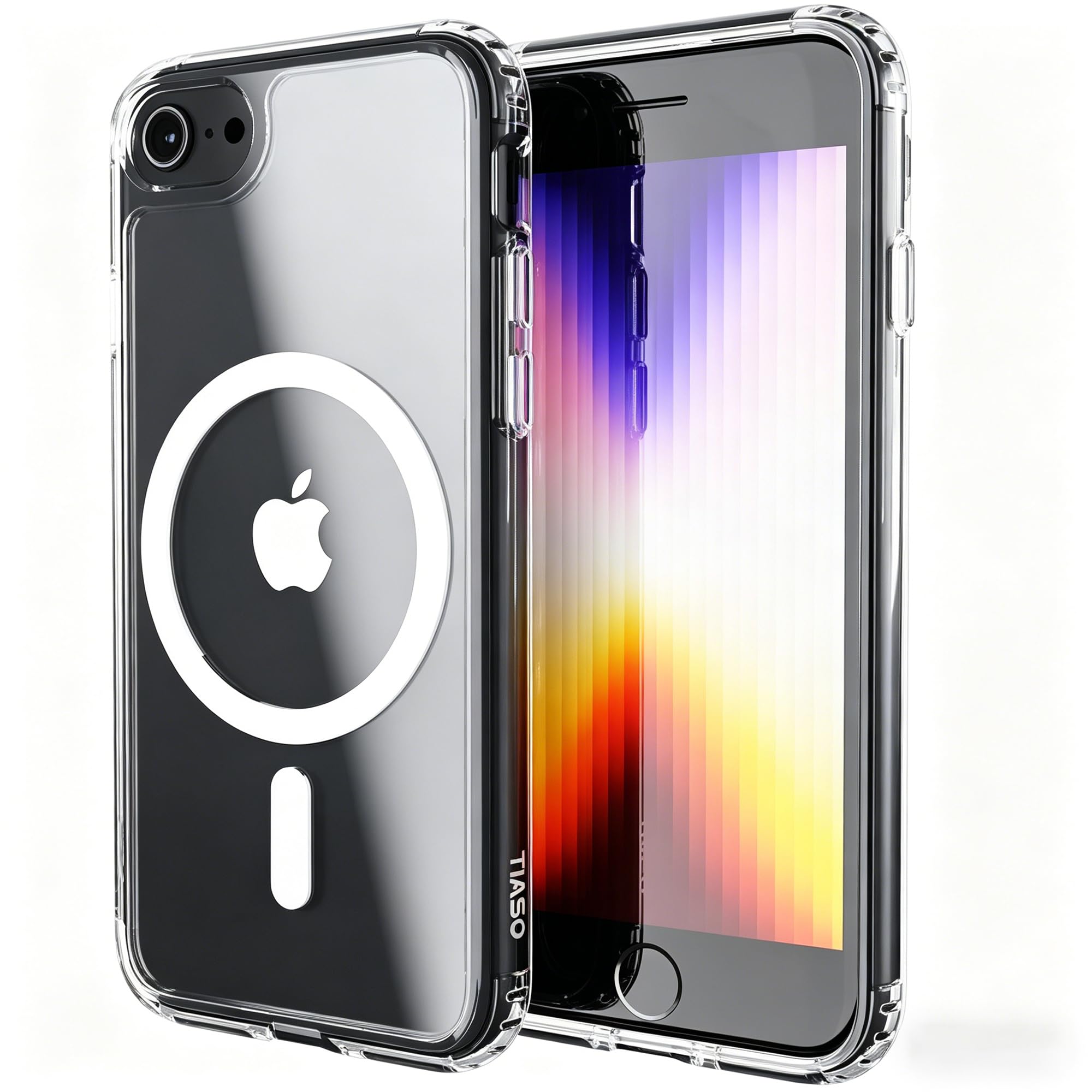 Amazon.co.jp: TIASO iPhone SE3/SE2/7/8 用 ケース 【PC背面・MagSafe
