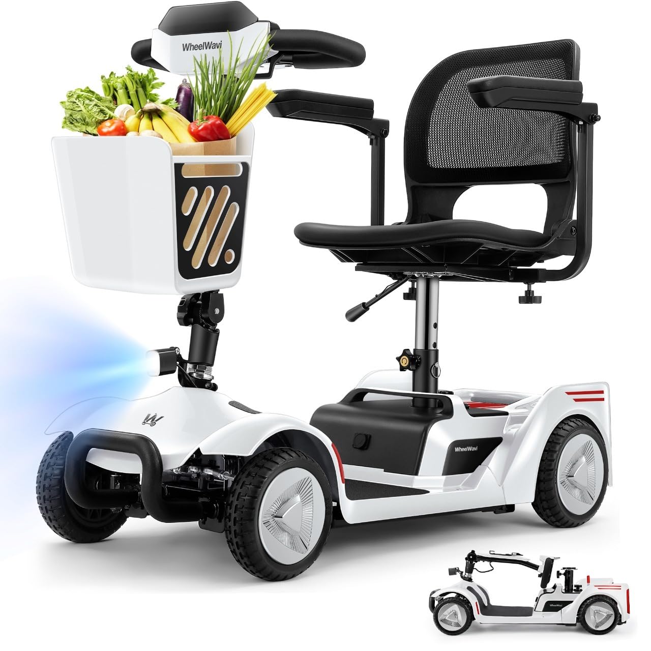 WheelWavi NFC Keyless 4-Wheel Mobility Scooter