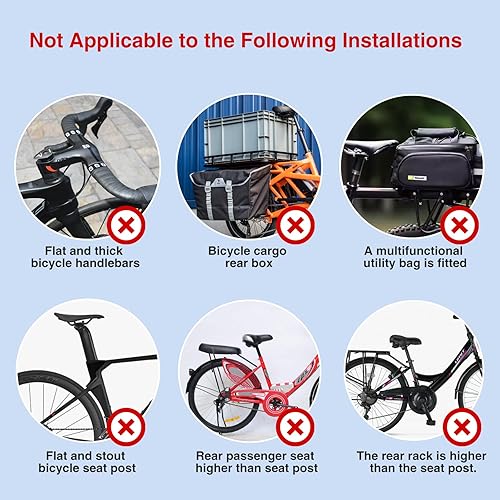 Miniatura 9 de PARKVISION Espejo de bicicleta para manillar, cámara de visión trasera de bicicleta con cubierta antipolvo, monitor HD 1080P de 4.3 pulgadas,