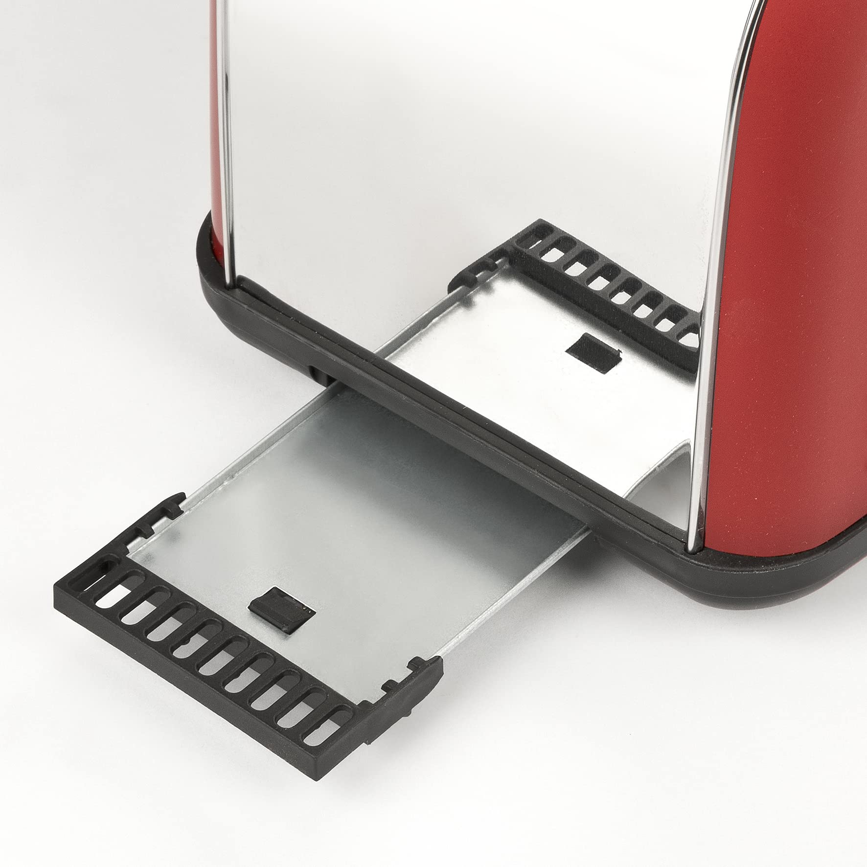 Girmi TP5602 Tostapane, 850 W, Acciaio Inox, Rosso
