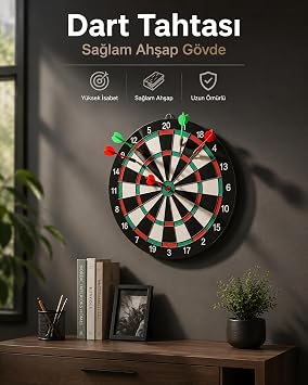 Duvara Monte Sa lam Ah ap G vdeli Dart Tahtas  Ev ve Oyun Alanlar   in 17  n