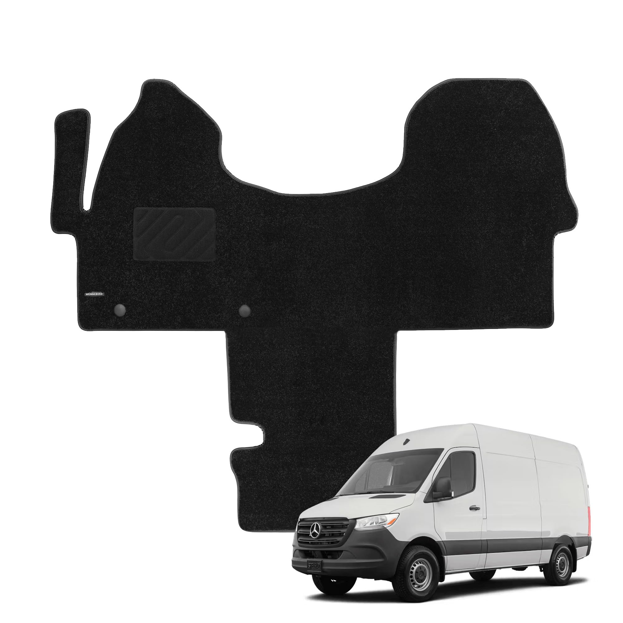 VAN マット Amazon.com: WENNEBIRD Superior Carpet Front Row Floor Mat for 2019