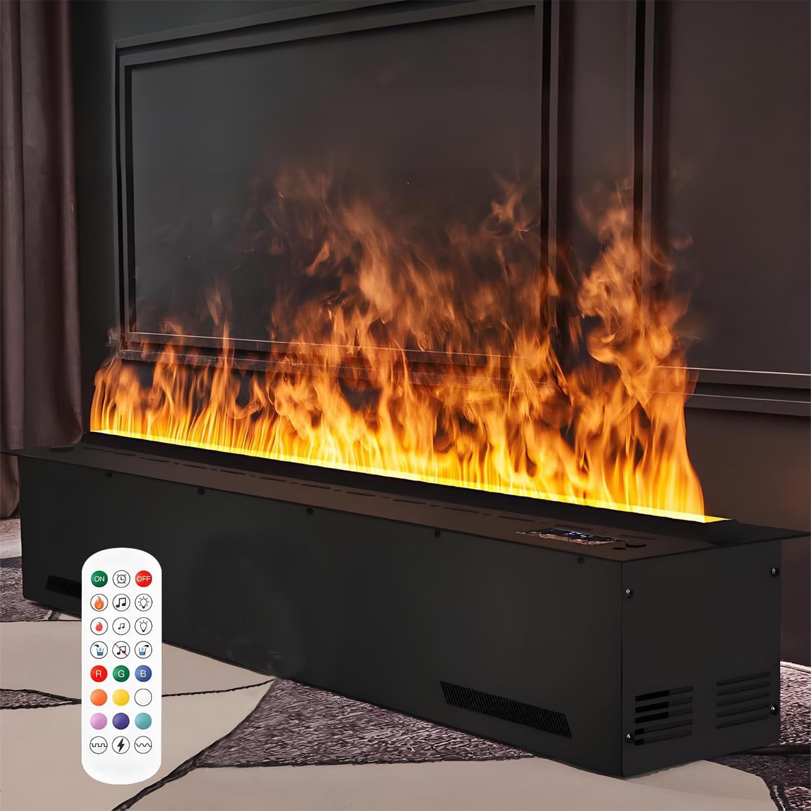 Chimenea De Vapor De Agua, Fuego Eléctrico Inteligente De Control Remoto, Chimenea Eléctrica
