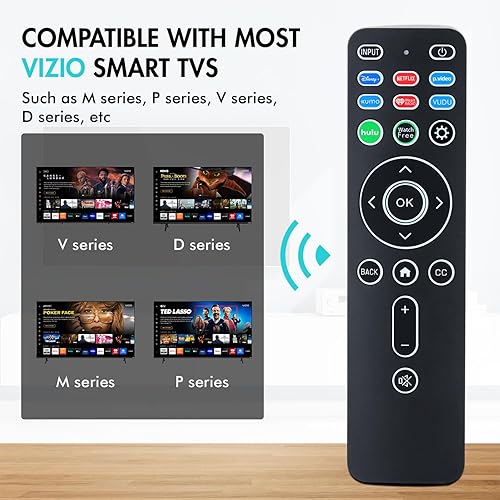 Miniatura 3 de Reemplazo universal retroiluminado XRT260 para todos los televisores inteligentes Vizio con botones de acceso directo Disney, Netflix, Video, Hulu,