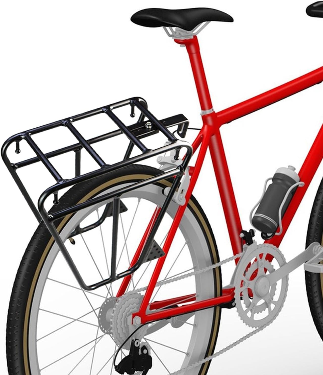 B Baosity Bike Front Carrier Rack Bicycle Front Rack Metal Luggage Shelf Cargo Pannier for Bicycle Touring Mountain Bike Cycling Travel, Style A, Multi