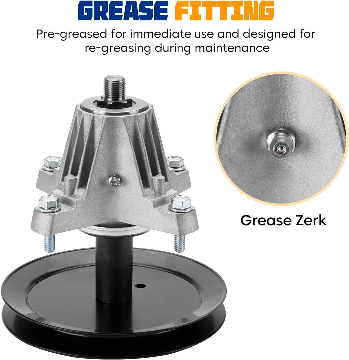 Aeagle RZT-S46 Spindle Assembly for Cub Cadet 618-05078, 618-05078A, 918-05078, 918-05078A, Fit for RZT-L46 MTD Columbia ZT-S46, Craftsman Z6400 Murray M200-46 Troy-Bilt Mustang 46 XP