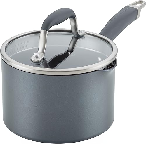 Miniatura 5 de Anolon Advanced Home - Sartenes antiadherentes anodizados duros (juego de 2 piezas, 10.25 pulgadas y 12.75 pulgadas, piedra lunar) y sartén