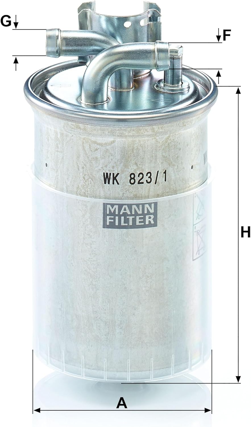 MANN-FILTER WK 823/1 Fuel Filter - For Cars
