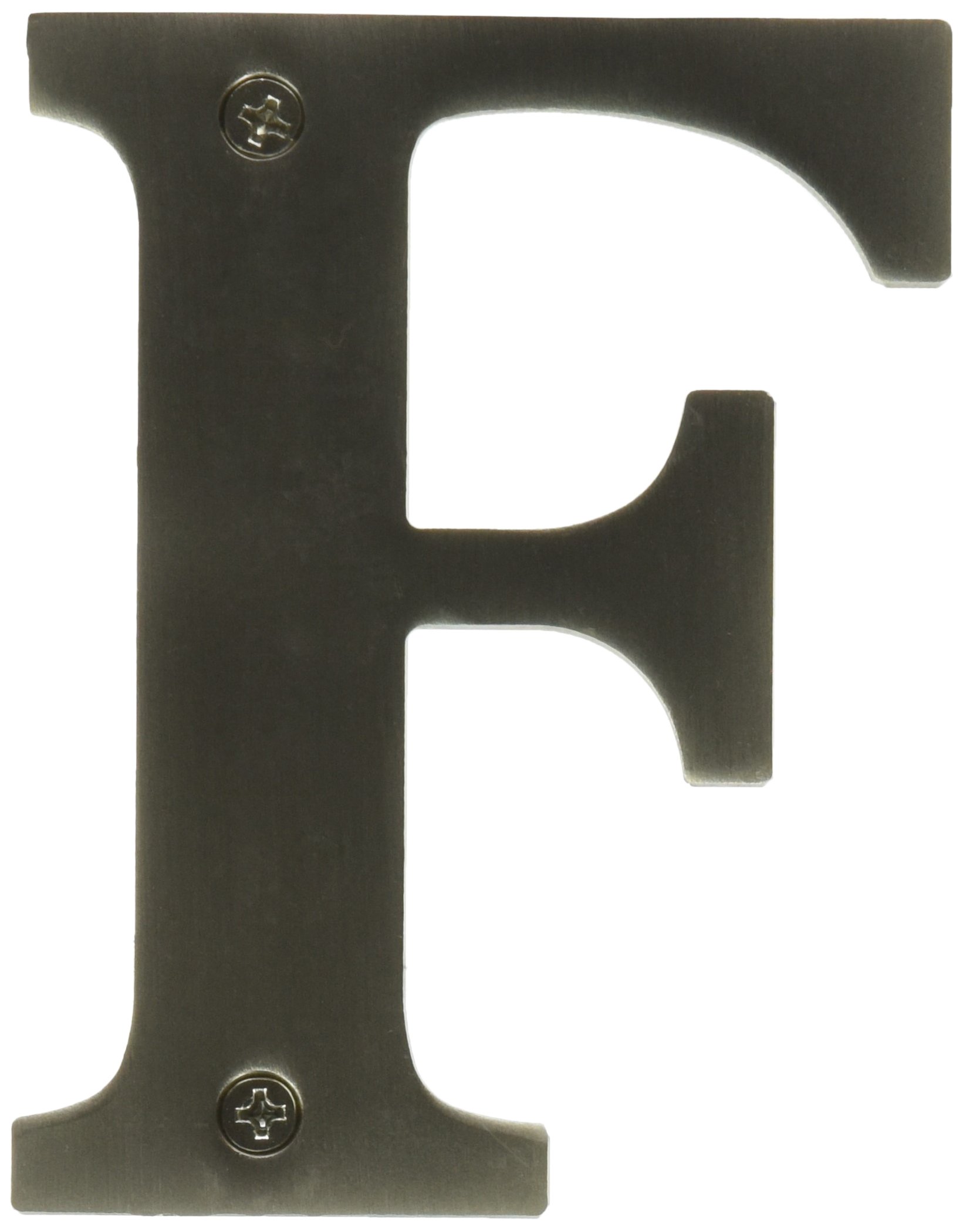 Lettre F de maison Deltana RL4F-15 de 10,2 cm pour signalisation résidentielle