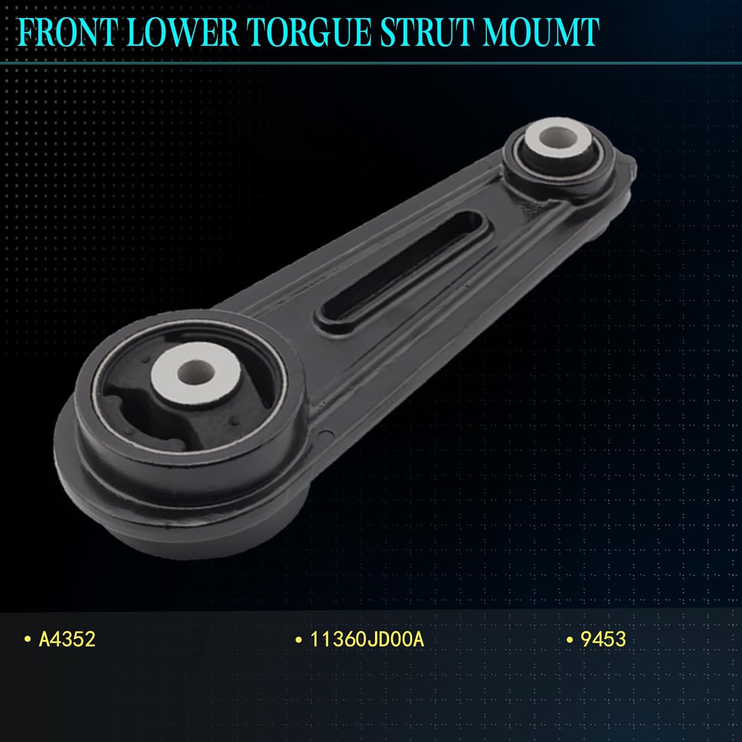 Engine Motor Mount & Trans Mount Compatible with Nissan 2008-2013 Nissan Rogue 2.5L 2014-2015 Rogue Select 2.5L FWD 2007-2012 Sentra 2.5L CVT Replacement for A7370 A7384 A4351 A4352
