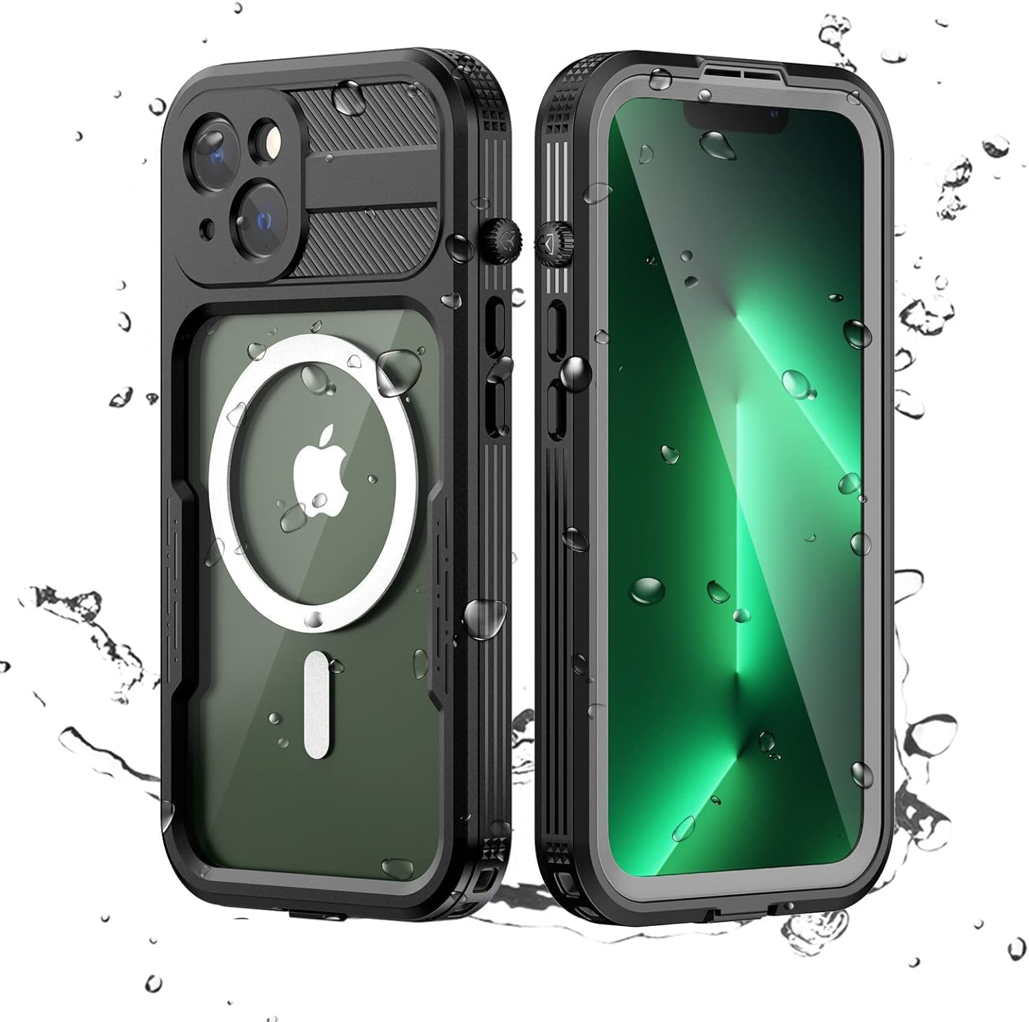 Motim Max Waterproof Phone Case, with Built-in Screen Protector and Camera Protector, Heavy Duty Protective Shockproof Cover for iPhone 14,iPhone 14 Pro Max, iPhone 14 Plus (iPhone 14)