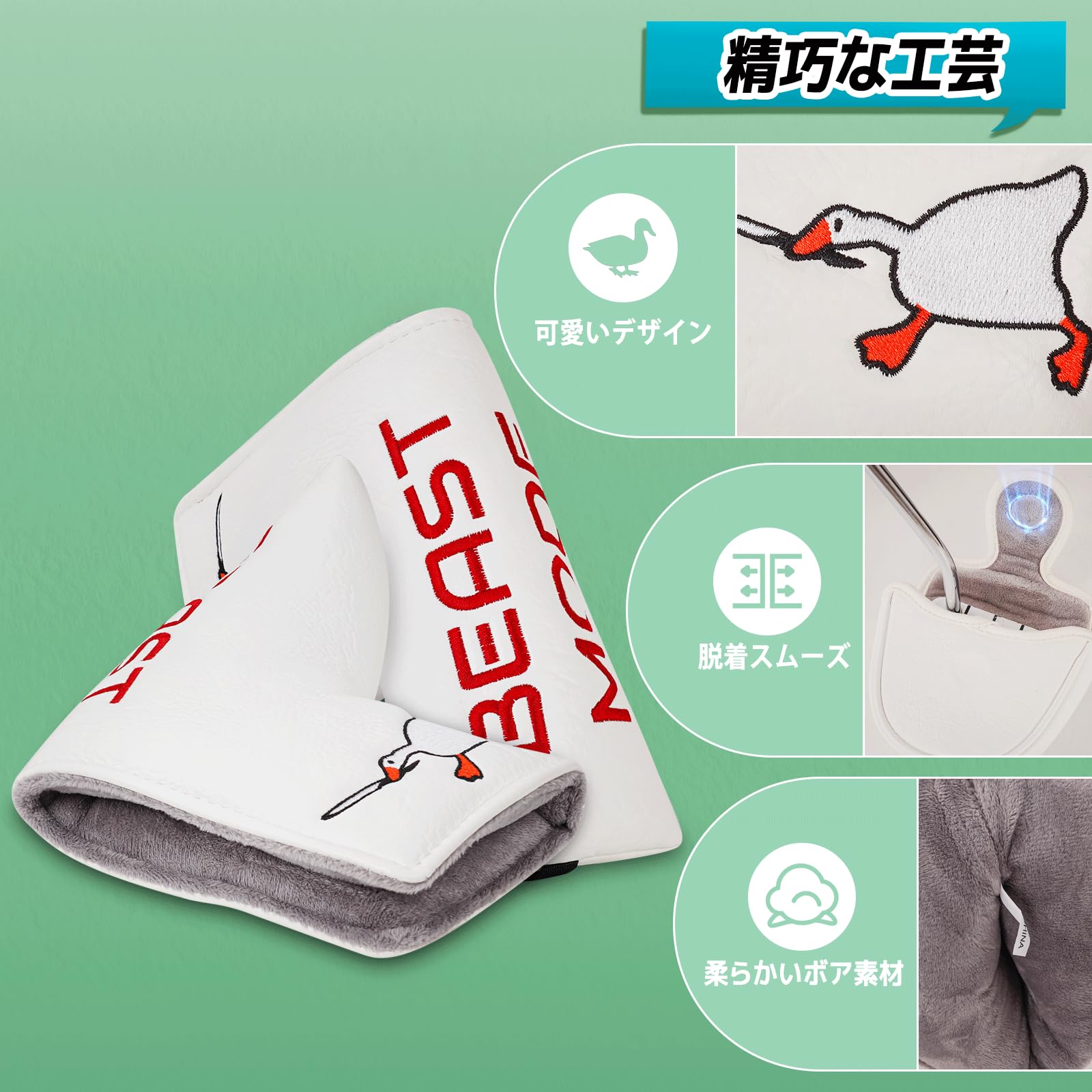 CRAFTSMAN(クラフトマン) ゴルフウッドカバー クラブヘッドカバー セ CRAFTSMAN(クラフトマン) ゴルフウッドカバー クラブヘッドカバー セッ