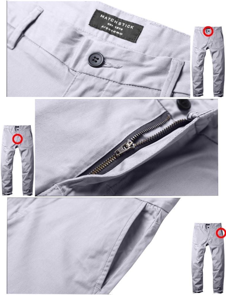 Match Men's Slim Fit Stretchy Casual Pants - Image 5
