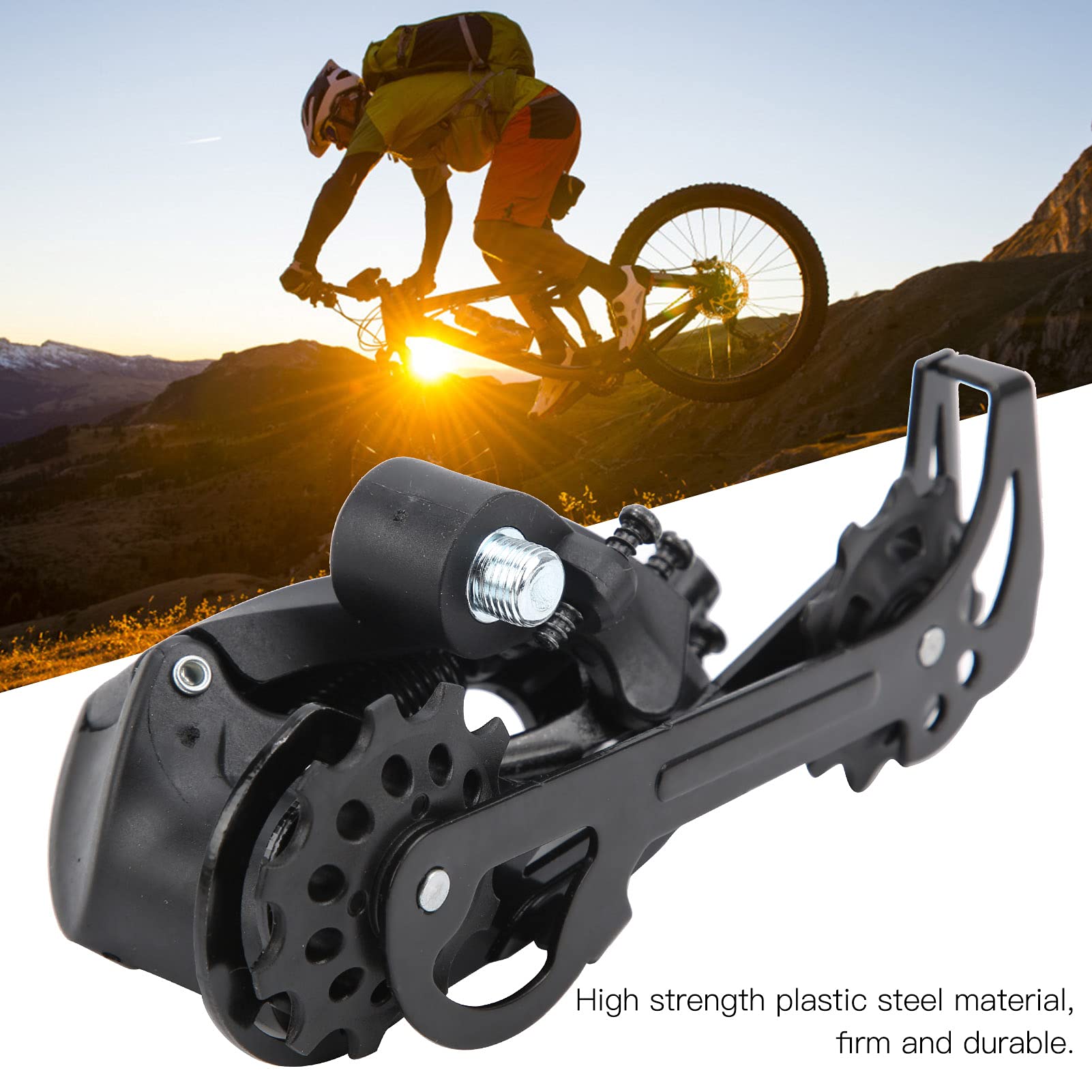 Changor Deragliatore Posteriore per Bicicletta 11 velocità Accessorio Leggero e Durevole per Mountain Bike Plastica Acciaio 1 unità