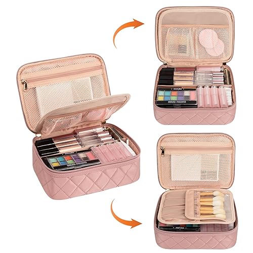 Miniatura 3 de OCHEAL Bolsa de maquillaje, bonita bolsa organizadora de maquillaje, bolsa de maquillaje para artículos de tocador, accesorios de cosméticos con