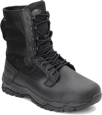 Merrell Mqc Patrol Work Waterproof Unisex Boots, Black, 8.5, Wide Width