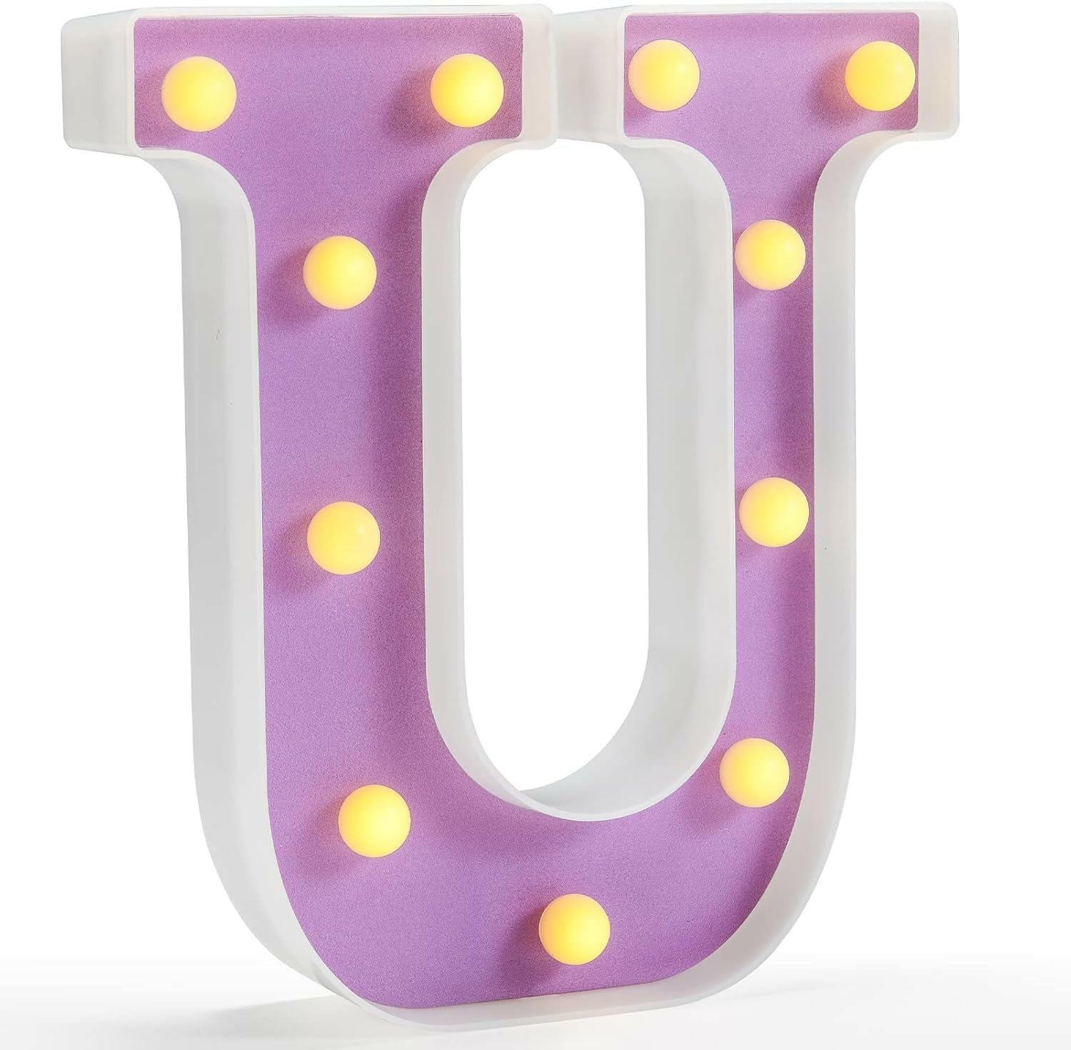 LED Marquee Letter Lights, Light Up Letters Glitter Alphabet Letter Sign Battery Powered for Night Light Birthday Party Wedding Girls Gifts Home Bar Christmas Decoration