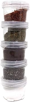 Storage Containers Stackable Interlocking Detachable 5 for Beads Crafts Medicine Small Items 2 Round
