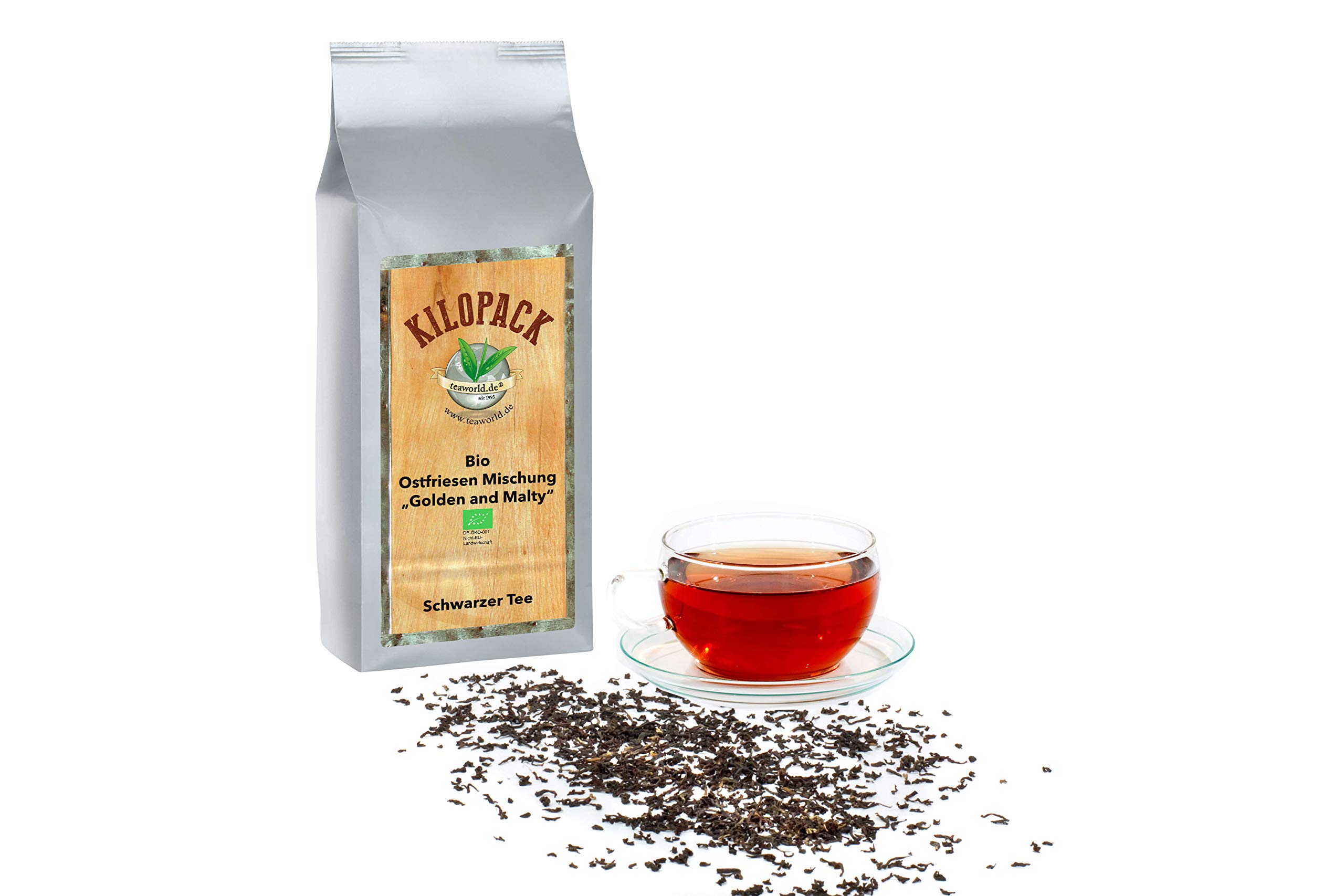 Bio Ostfriesen Tee Mischung Golden & Malty Blatt im Kilopack - Schwarzer Tee