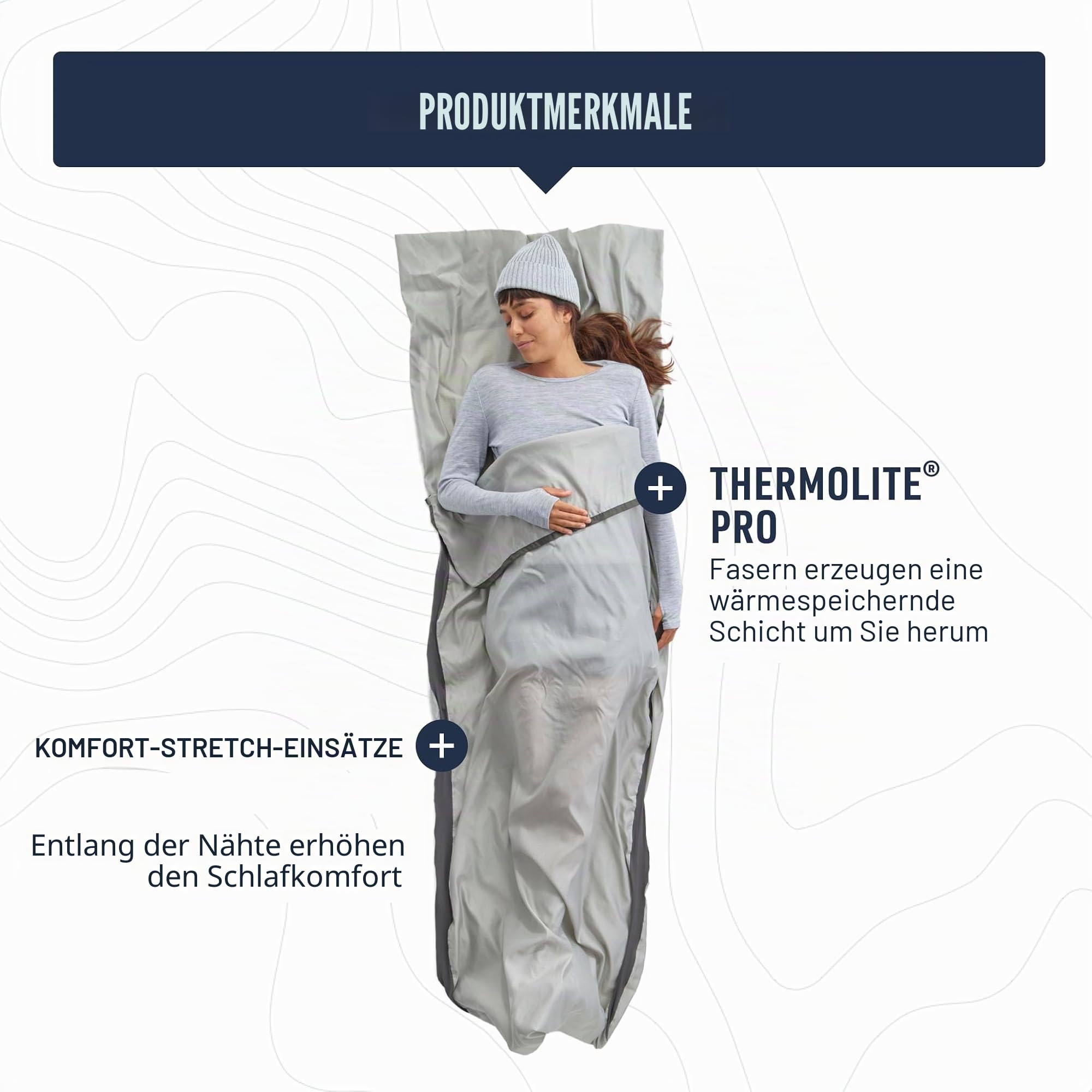 Sea to Summit Innenschlafsack aus Seidenmischgewebe