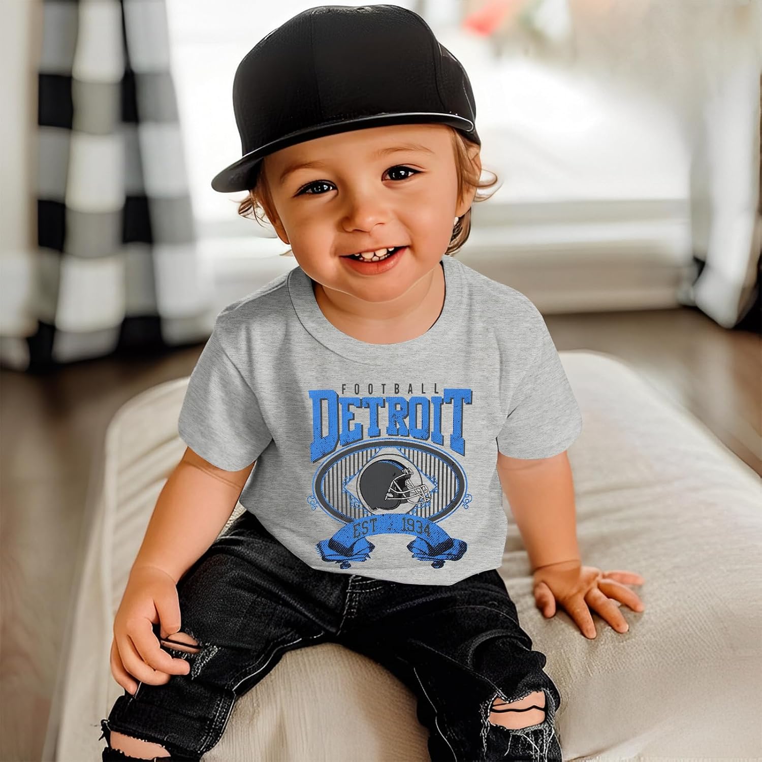 Toddler Football Shirt Boy Girl Football Team T Shirt Fans Lover Outfit Kid Game Day Tee Short Sleeve Tops