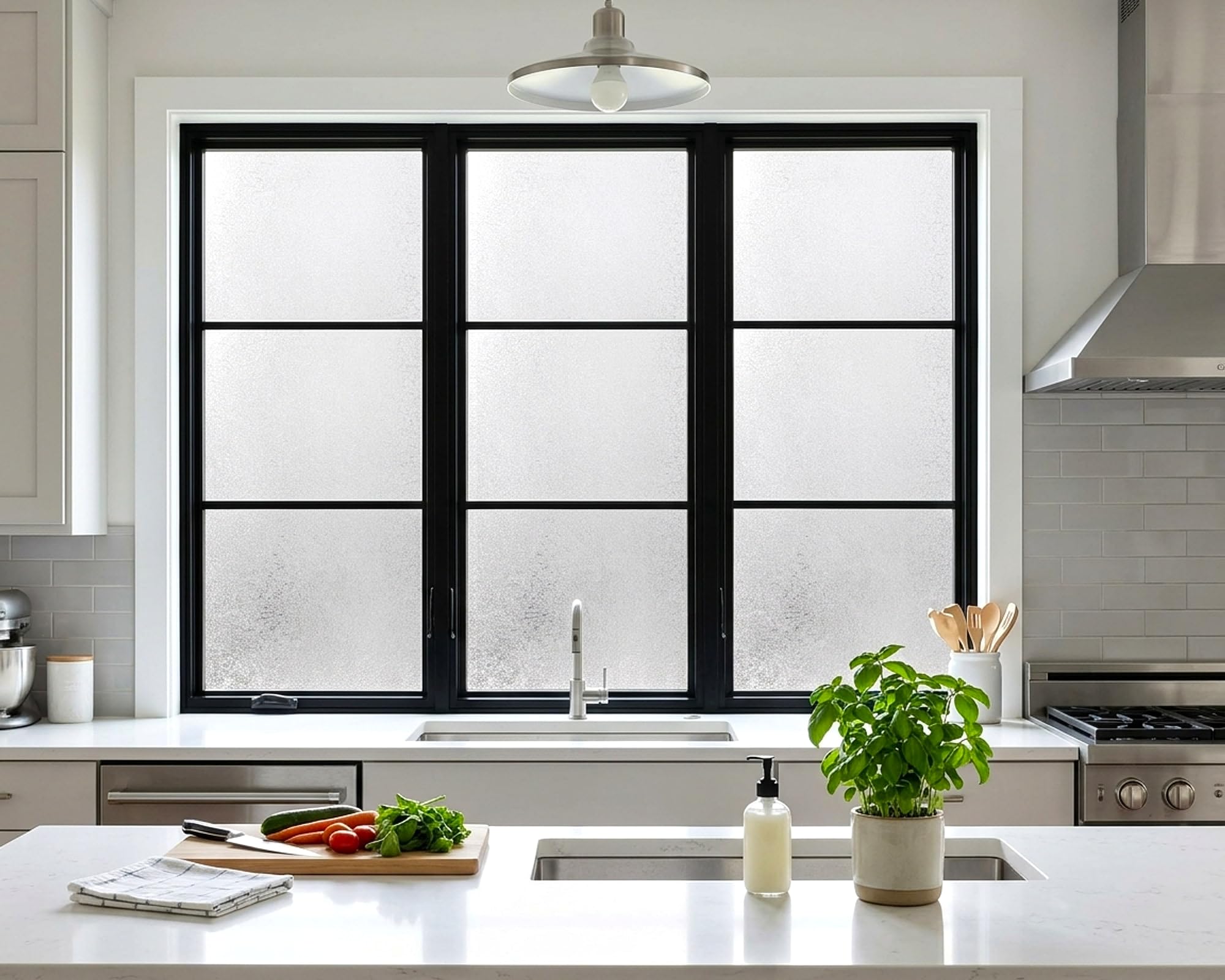 Película de privacidad para ventana, película decorativa para puerta de cristal, tinte estático, sin pegamento, extraíble, anti UV, para decoración del hogar y la oficina, 35 x 157 pulgadas