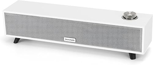 Miniatura 1 de Altavoces de computadora, barra de sonido de computadora de 10 W, altavoces de PC alimentados por USB, Bluetooth 5.0 y altavoces de entrada RCA para