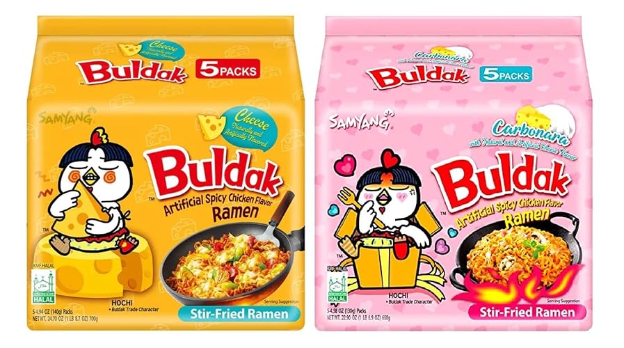 SAMYANG Hot Spicy Chicken Ramen Buldak Mix 2 x 5 Stück