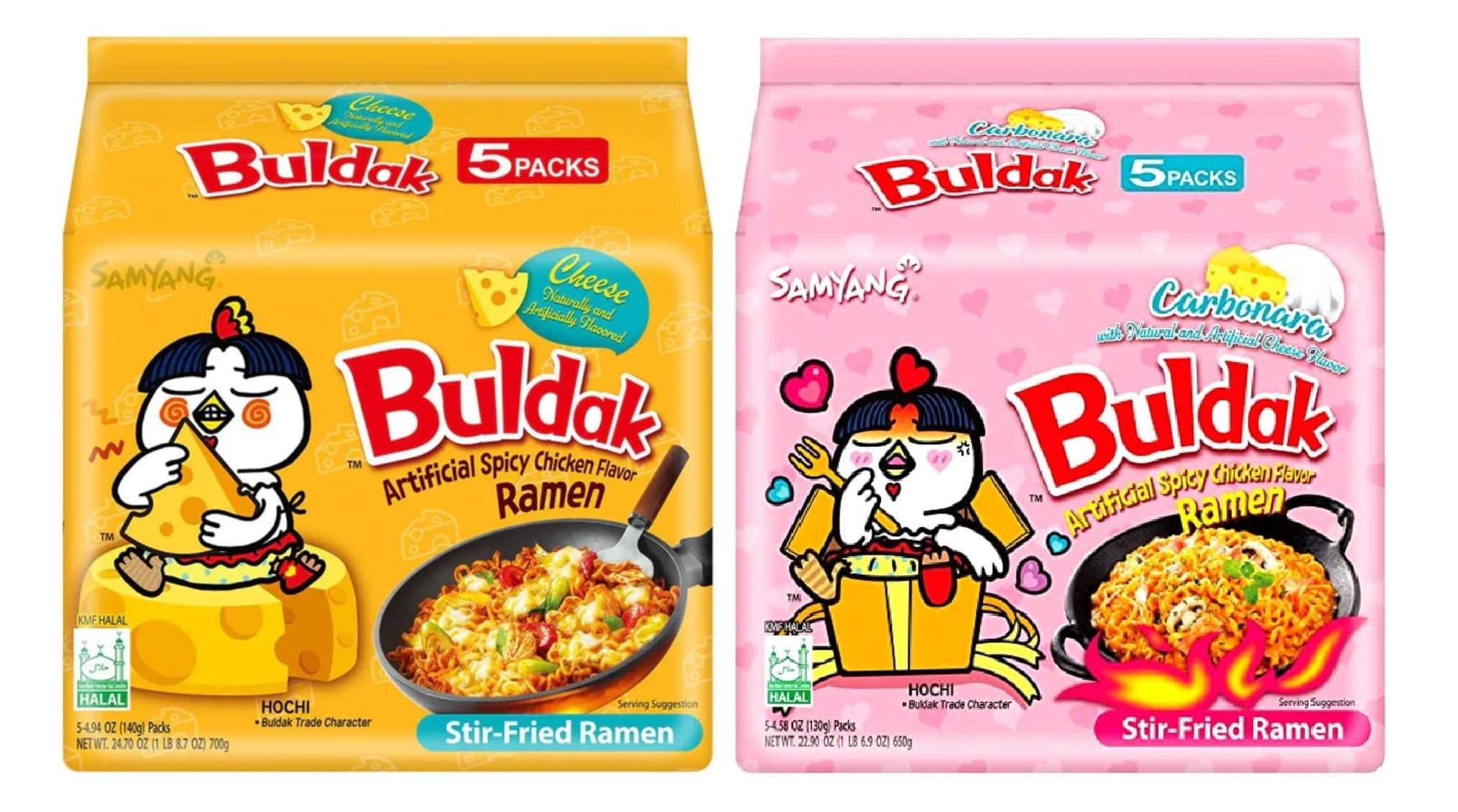 SAMYANG Hot Spicy Chicken Ramen Buldak Mix 2 x 5 Stück