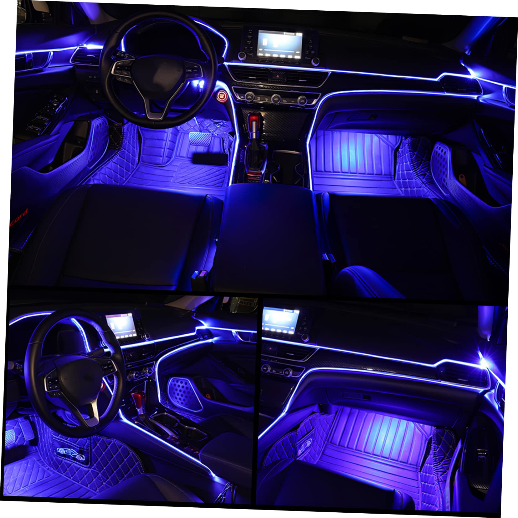 DECHOUS Car USB Powered Interior LED Lights for Cars Low Power Consumption Create Relaxing Atmosphere Easy Plug and Play Installation