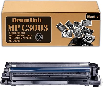 Compatible Drum Unit Replacement for Ricoh,Work for MP C3003 3503 4503 5503 6003 Printer 1 Pack Black