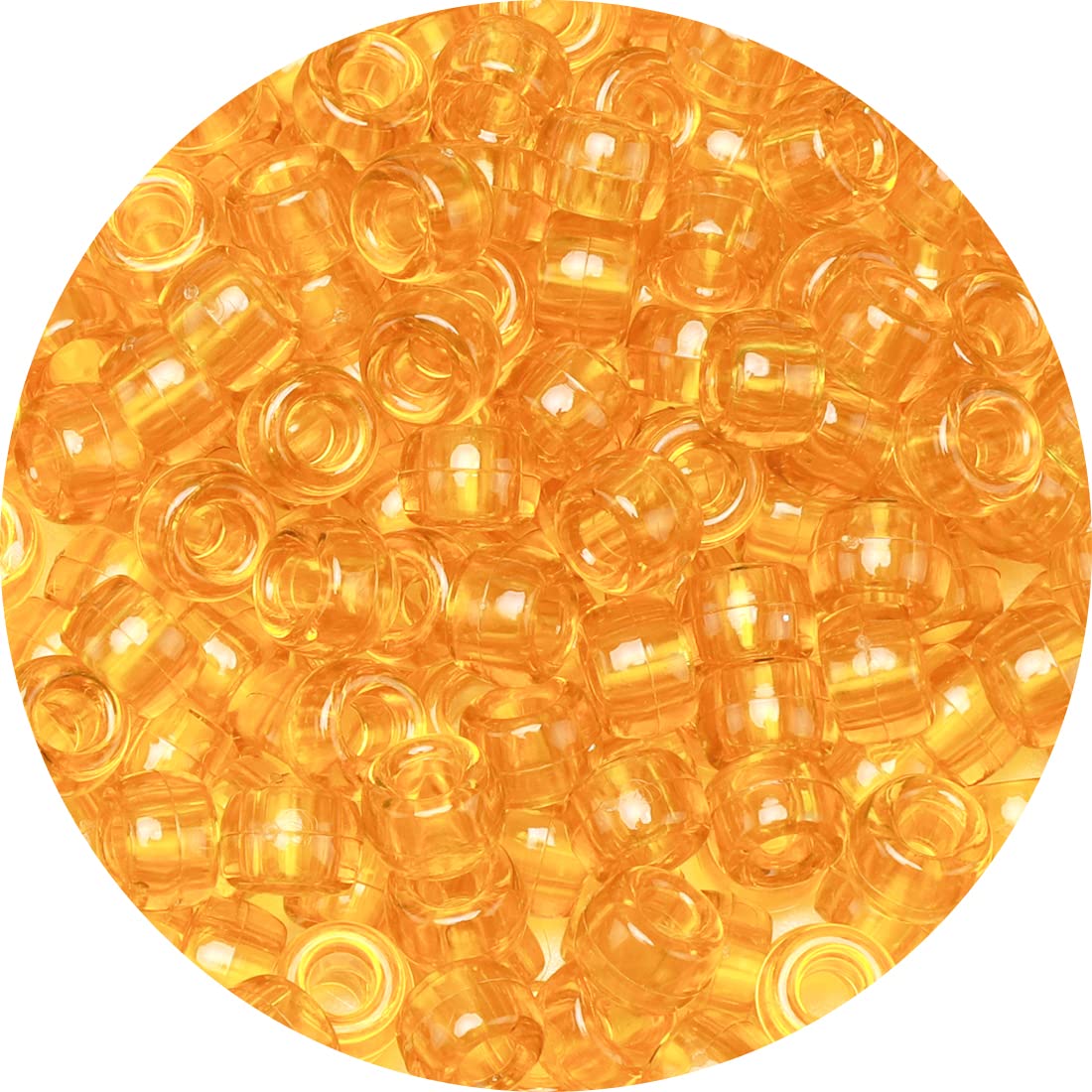 Eppingwin Beads and Bead assortments (1000 Pony Beads-Yellow Transparent)…, Medium Pack
