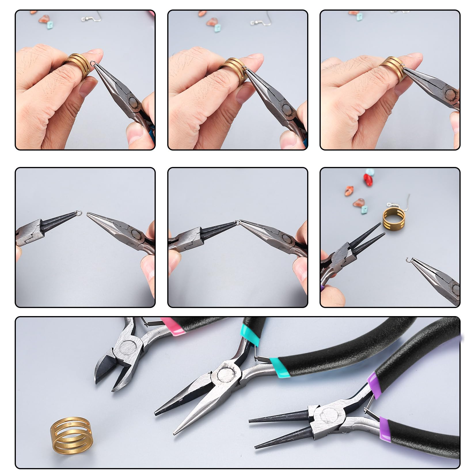 3 Pcs Jewellery Making Pliers - Image 3