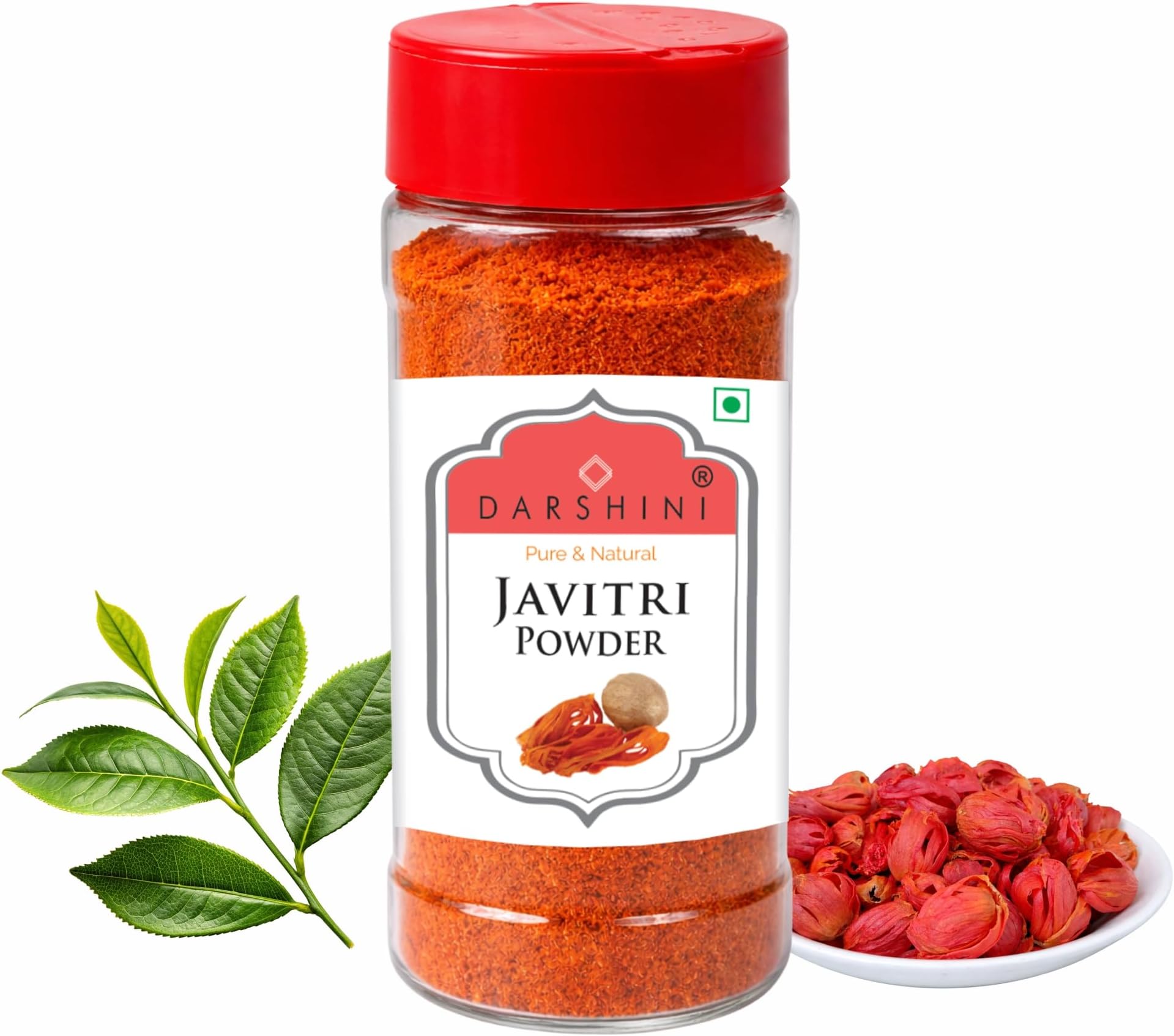 Darshini Javitri Powder 50 gm - Javetri Japatri Powder | Pure & Finely Ground Mace Spice for Cooking, Baking & Beverages | Strong Aroma & Flavor